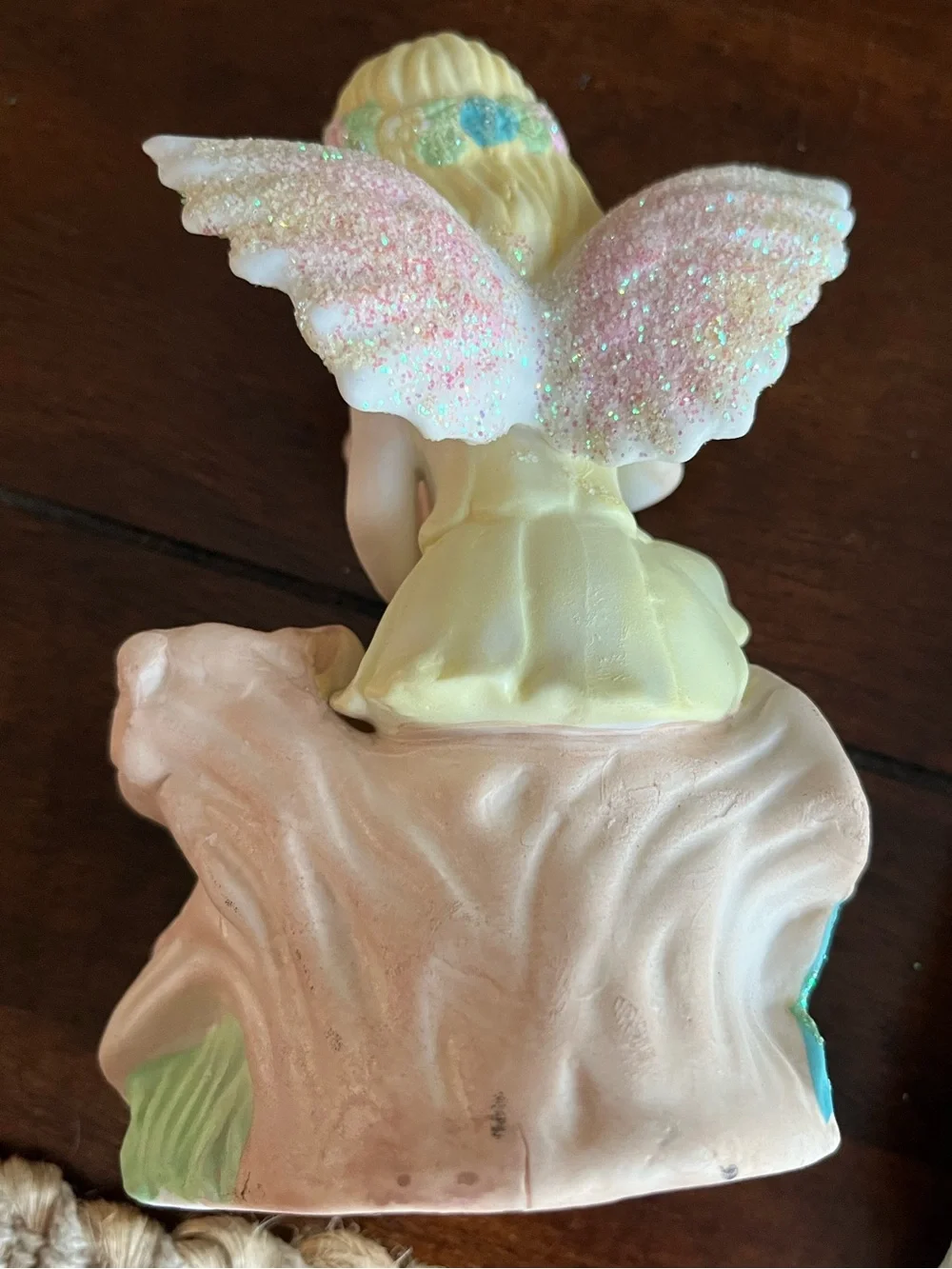 Fairy Figurine & Teddy Bear Photo Frame Set Nursery Cottagecore Decor
